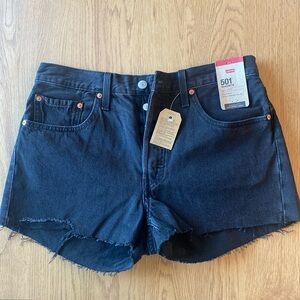 Levi’s 501 High-Rise Jean Shorts - Lunar Black